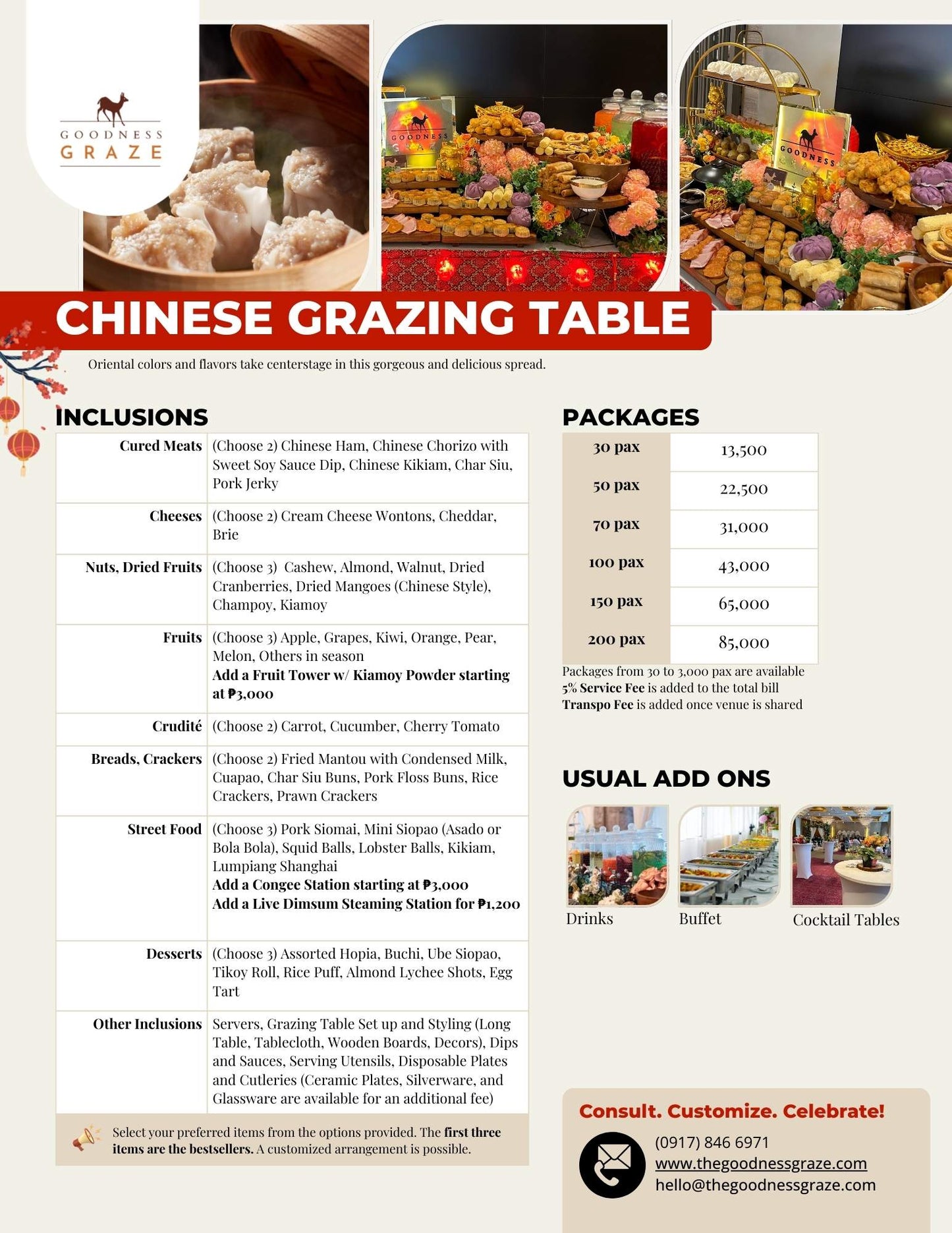 Chinese Grazing Table